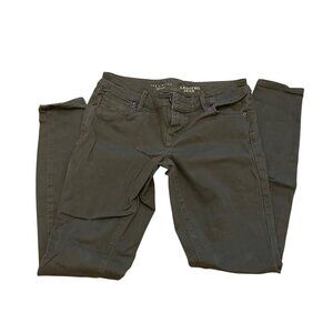 The Limited Legging Jean- Olive Green Size 0R skinny leg 5 pocket